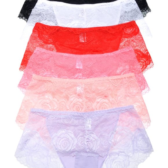 Angelina Other - Angelina Cotton Mid-Rise Brief with Lace Waist (6-